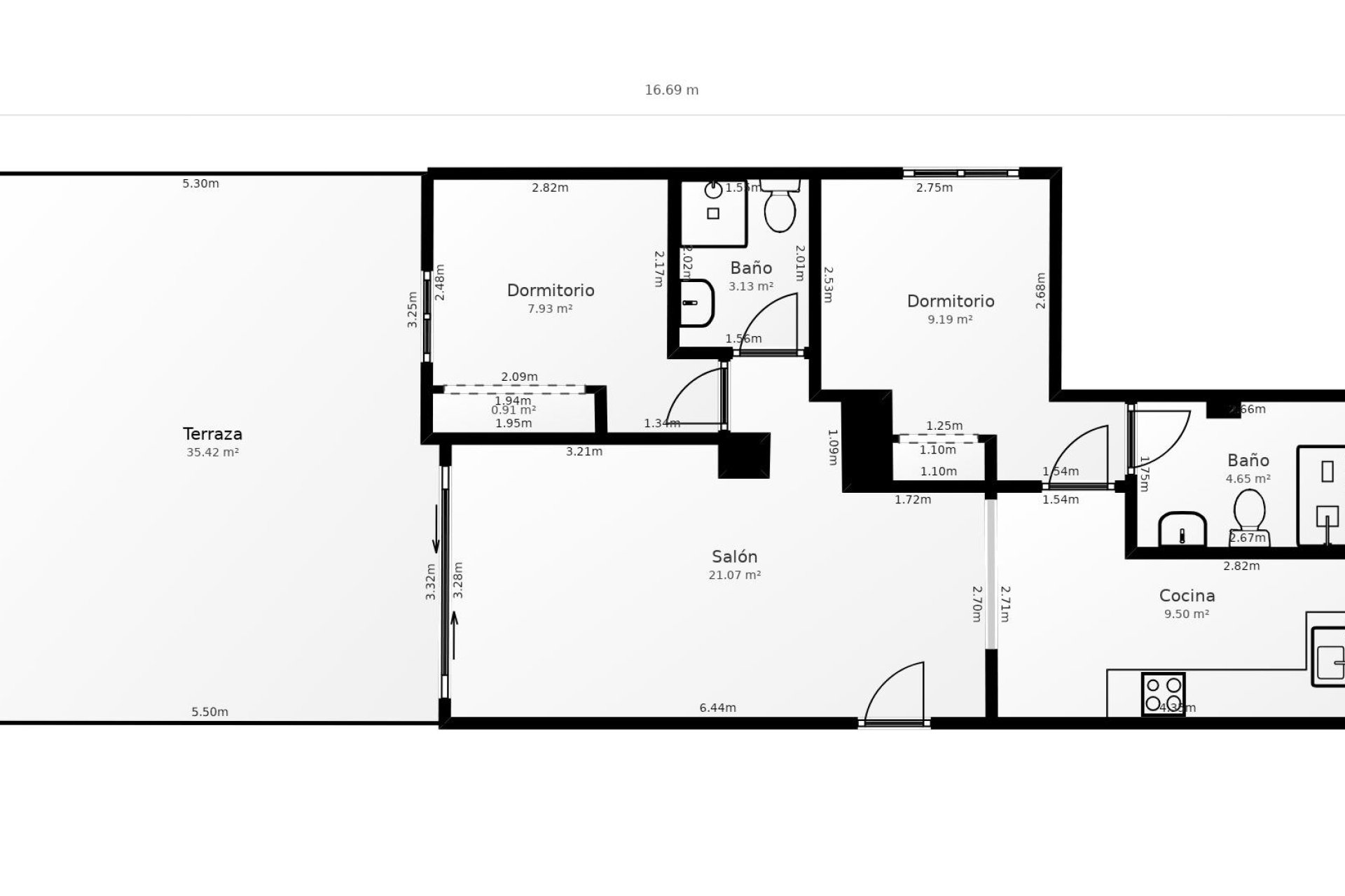 Lange Termijn Verhuur - Appartement / flat - Orihuela Costa - Villamartín