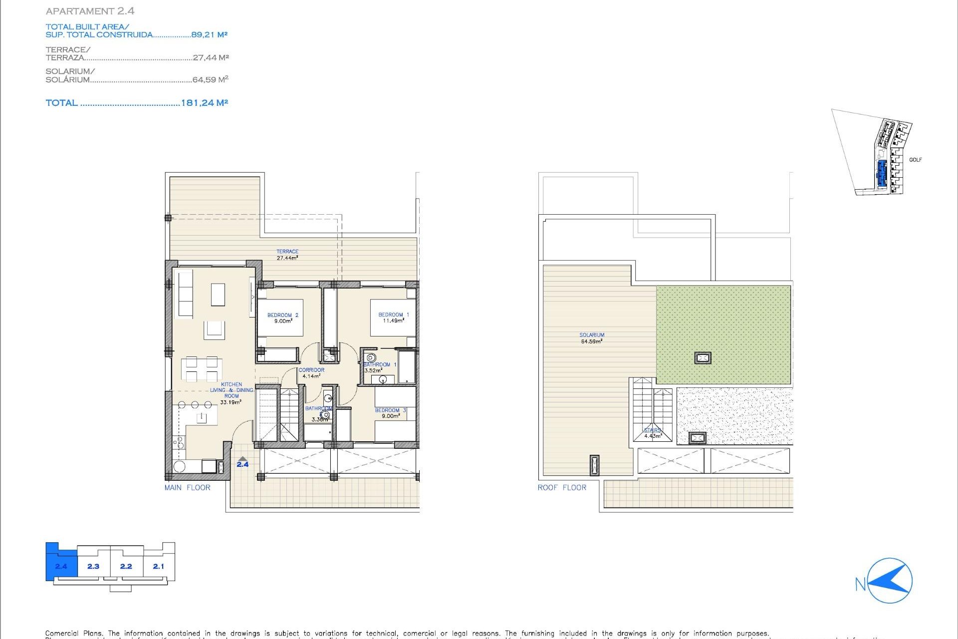 Neue Gebäude - Penthouse - Los Alcazares - Serena Golf