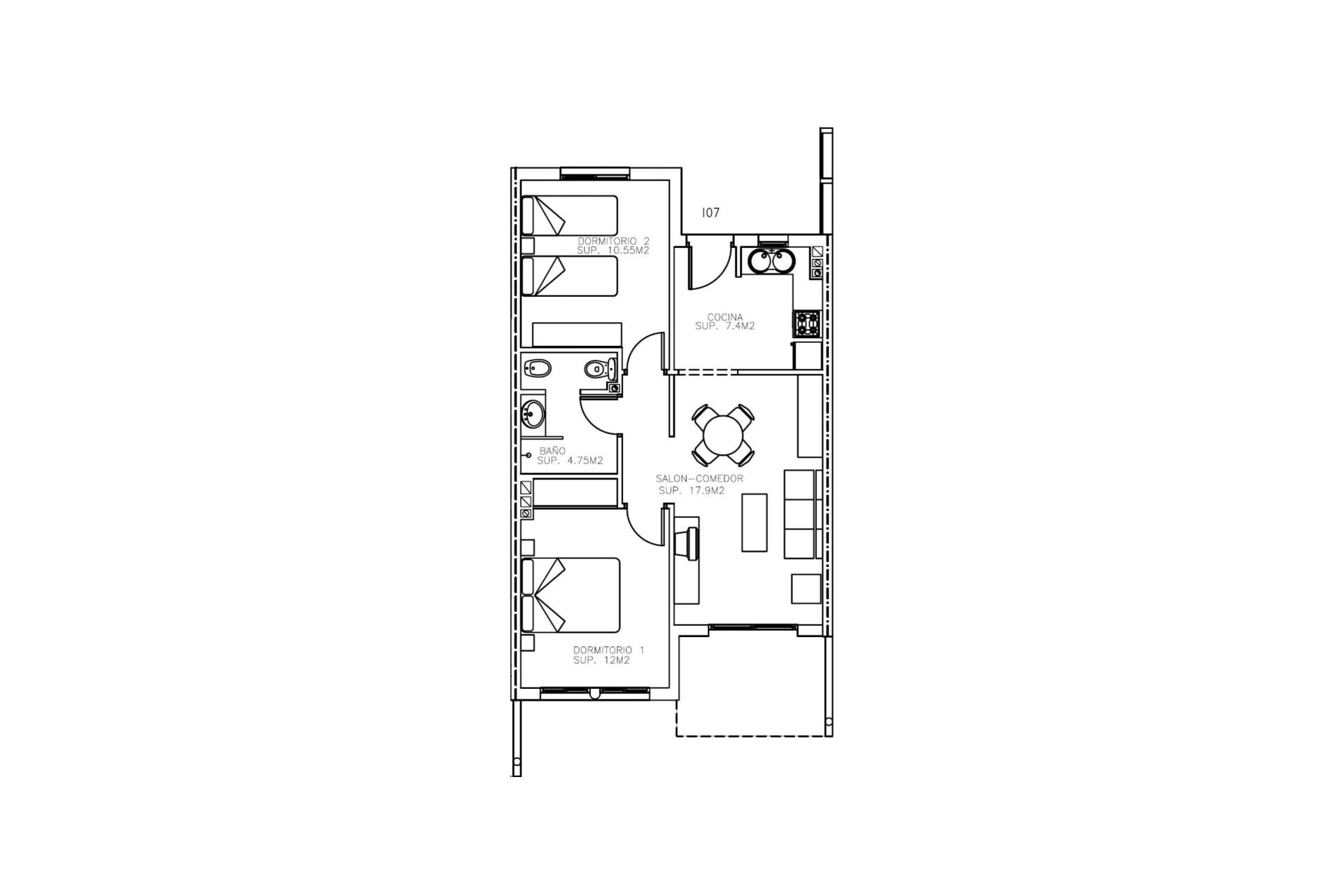 Neue Gebäude - Wohnung - Aguilas - Collados