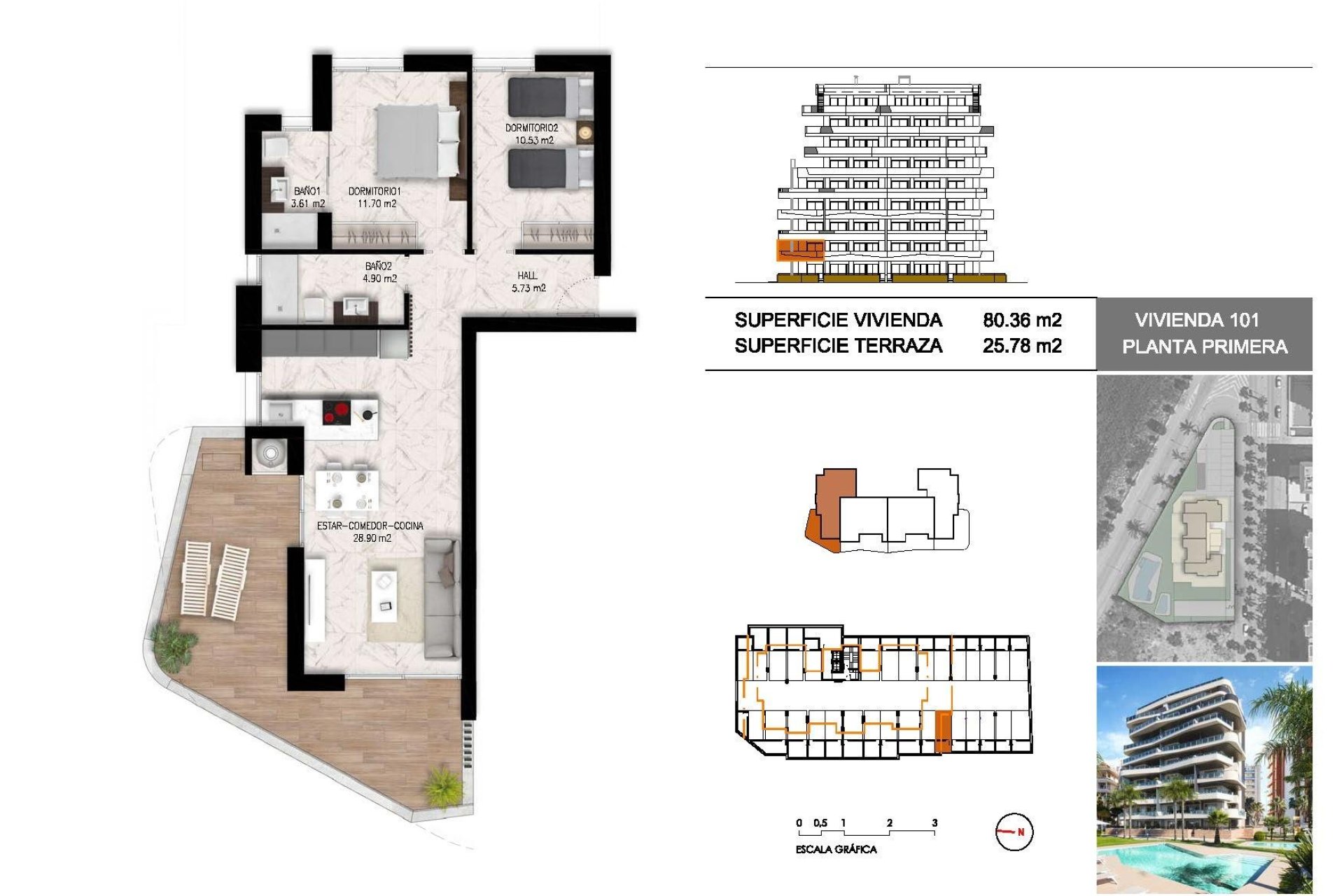 Neue Gebäude - Wohnung - Guardamar del Segura - Puerto