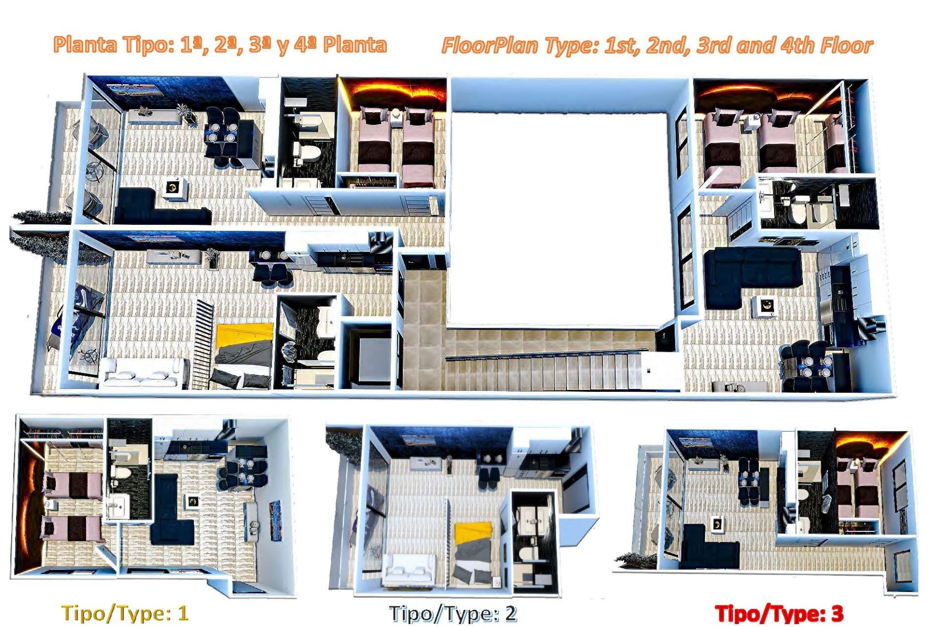 Neue Gebäude - Wohnung - Torrevieja - Center