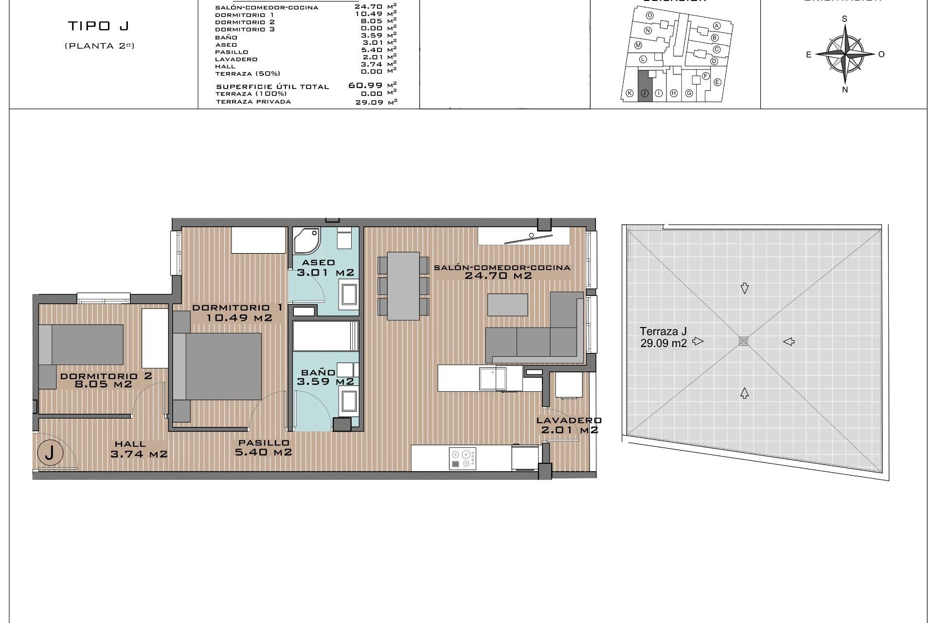 New Build - Apartment / flat - Algorfa - Pueblo