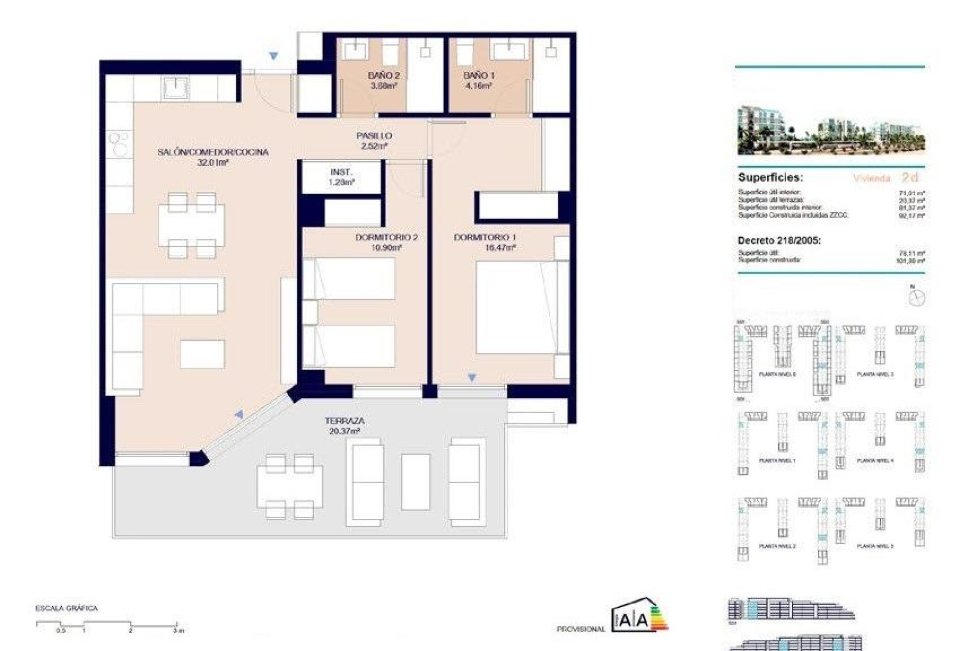 New Build - Apartment / flat - Almerimar - 1ª Linea De Playa