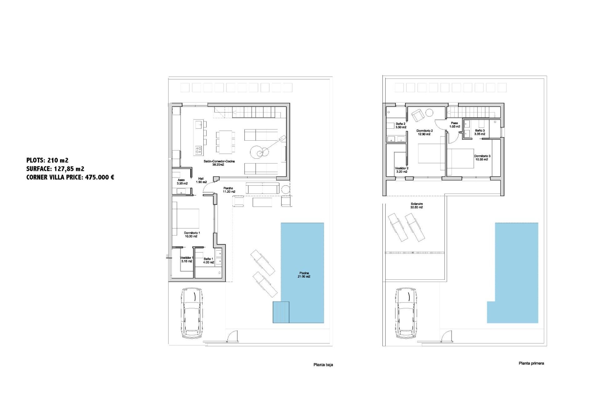 New Build - Villa * - San Javier * - Parque de los leones *