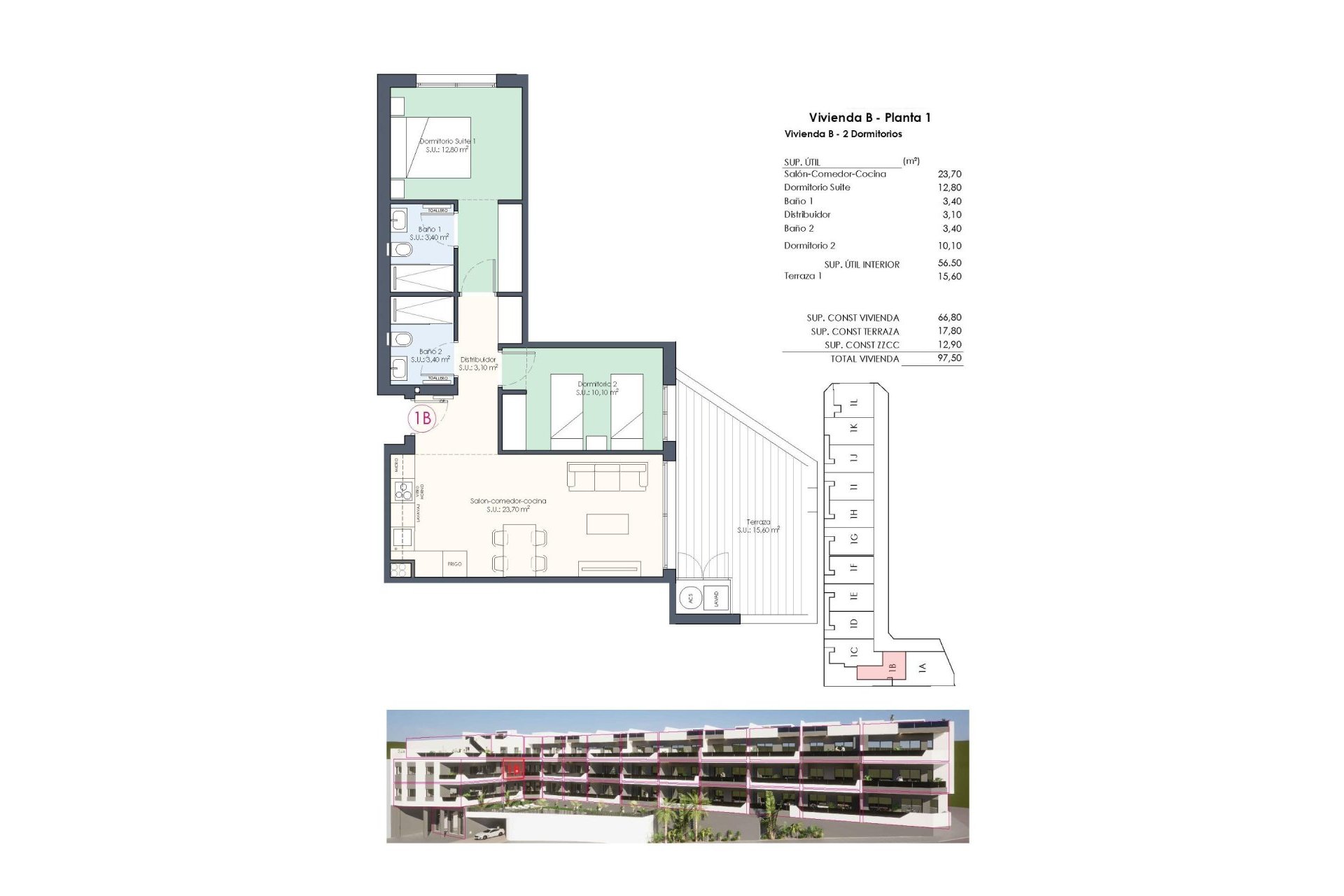 Nieuwbouw Woningen - Appartement / flat - Benijofar - Pueblo