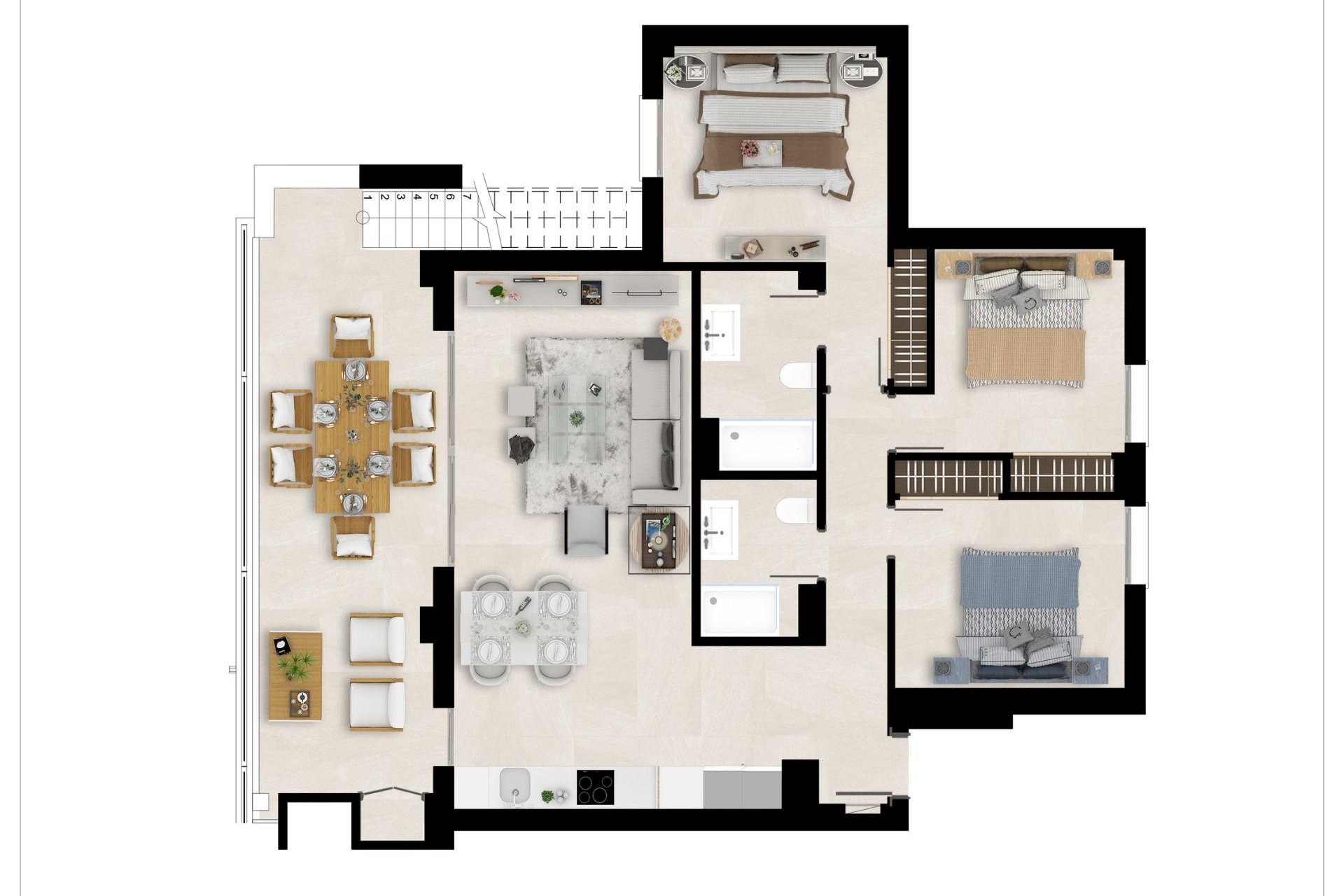 Nieuwbouw Woningen - Appartement / flat - Mijas - Calanova