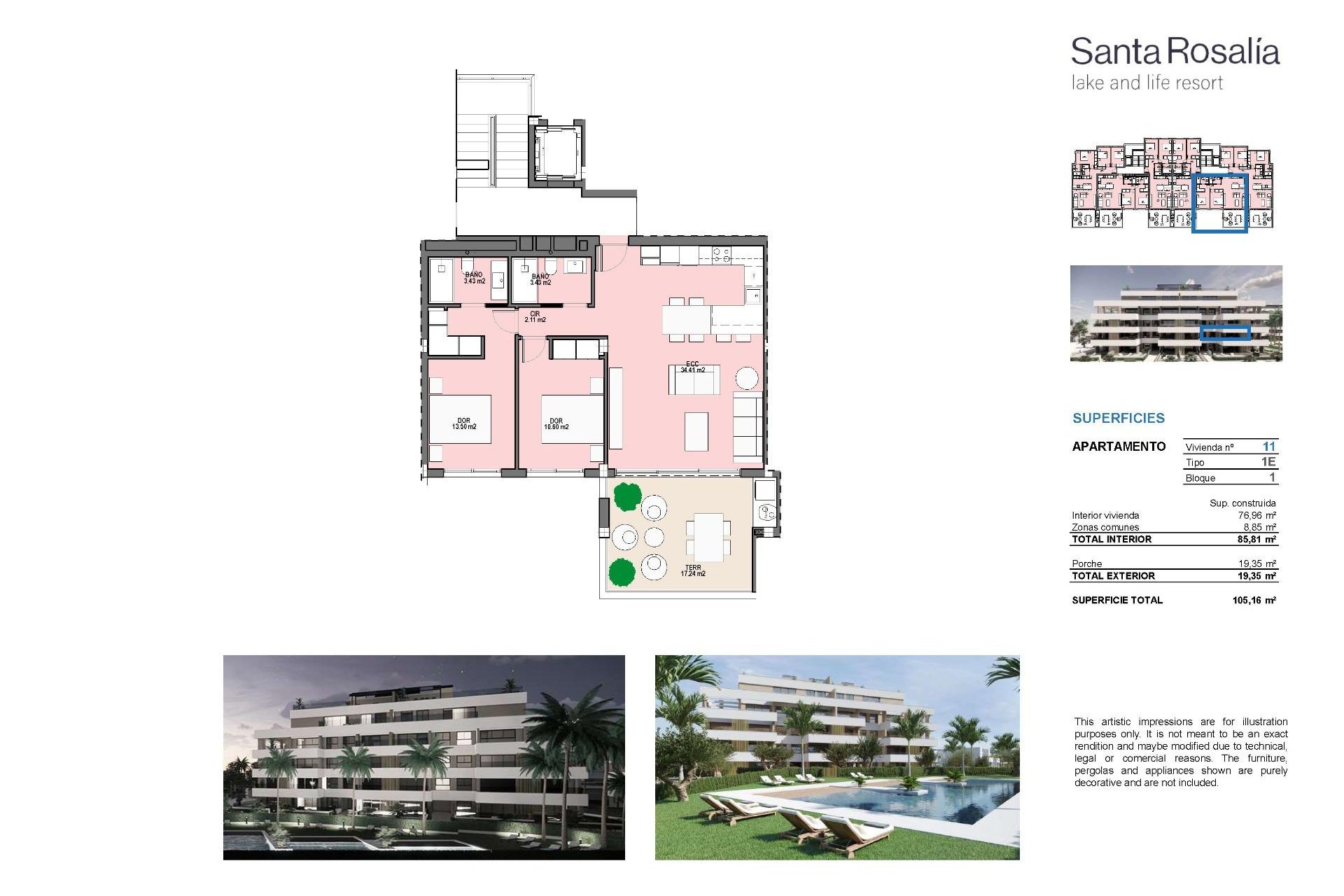 Nieuwbouw Woningen - Appartement / flat - Torre Pacheco - Santa Rosalia Lake And Life Resort