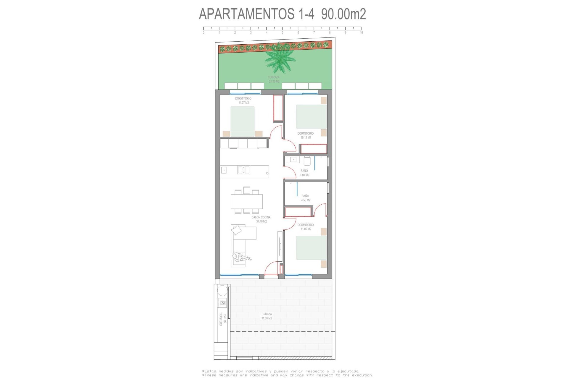 Nieuwbouw Woningen - Appartement - Pilar de la Horadada - Parque del Mediterraneo