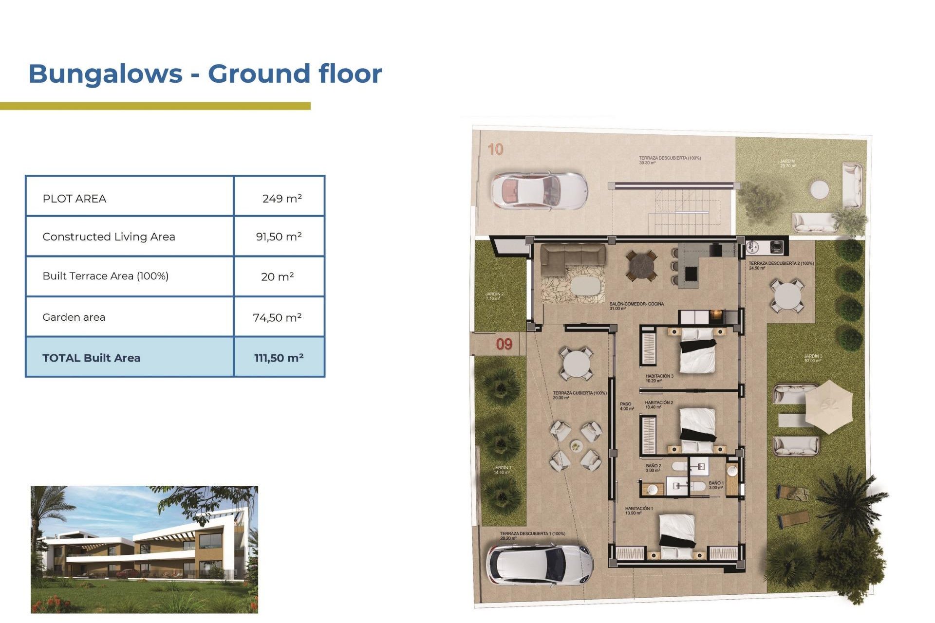 Nieuwbouw Woningen - Bungalow - Orihuela Costa - Punta Prima