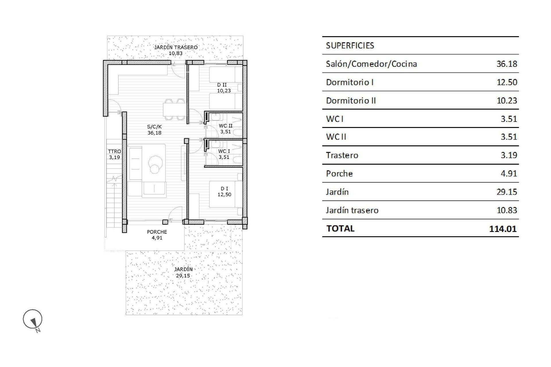 Nieuwbouw Woningen - Bungalow - San Miguel de Salinas - Pueblo