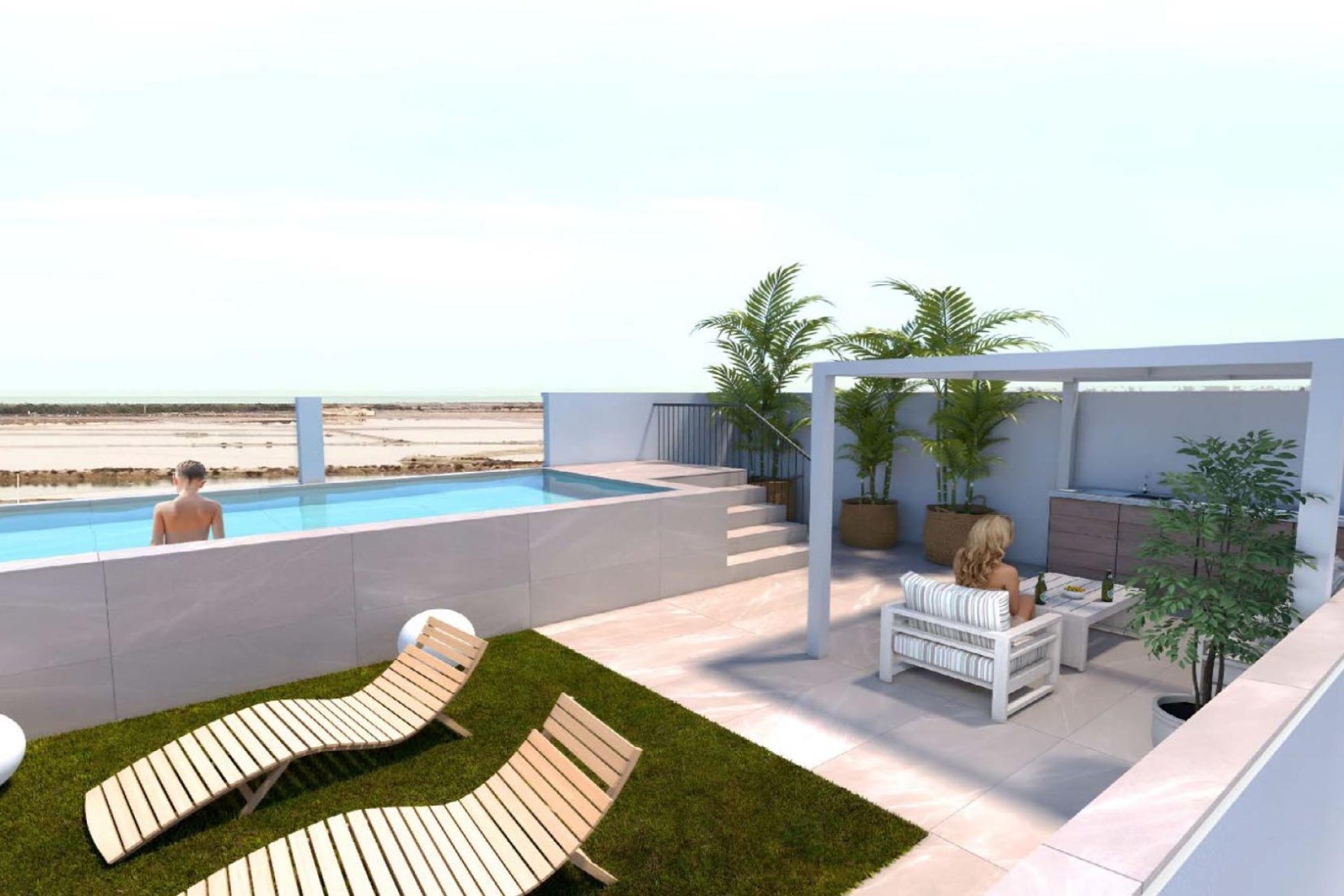 Nieuwbouw Woningen - Bungalow - San Pedro del Pinatar - Lo pagan