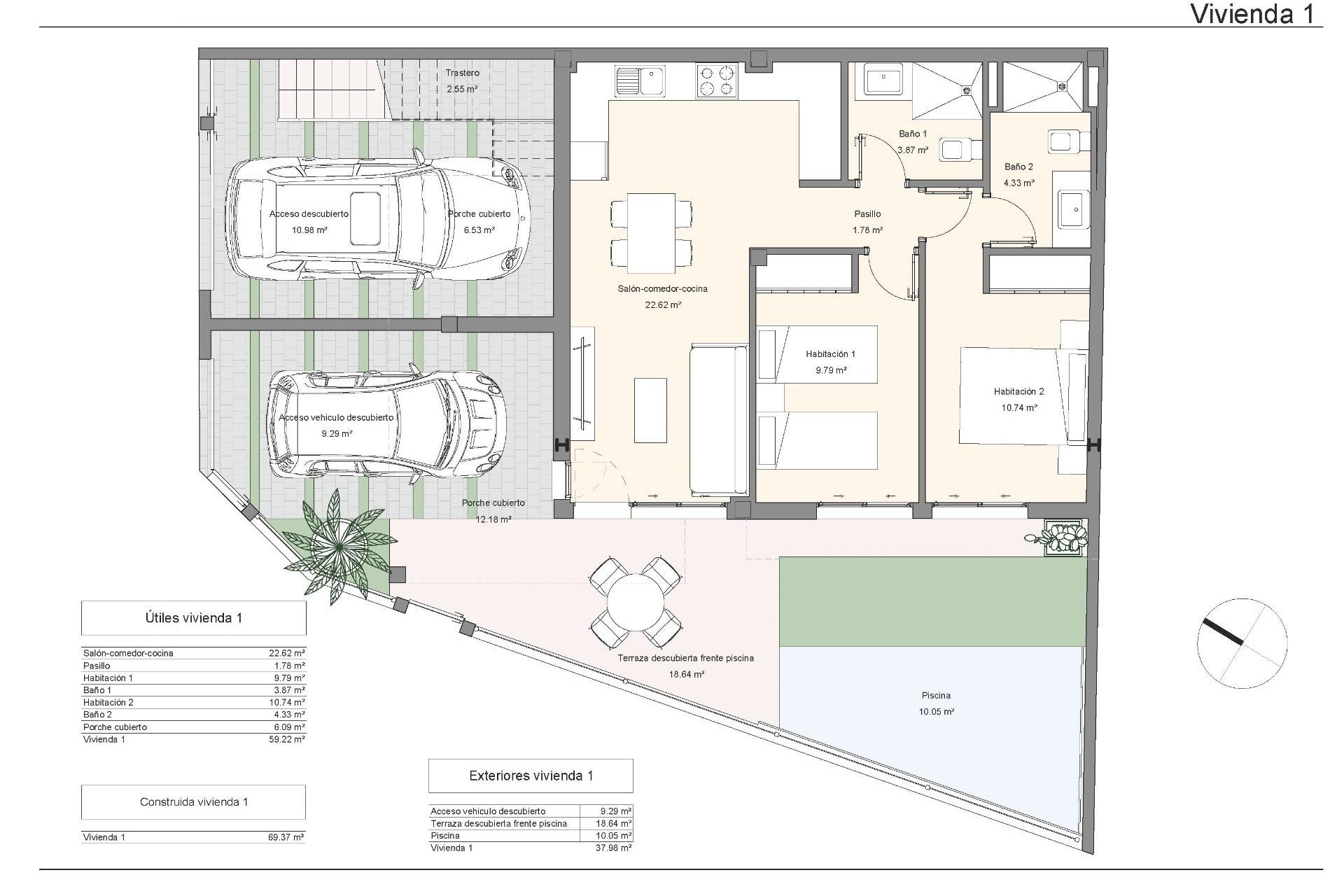 Nieuwbouw Woningen - Bungalow - San Pedro del Pinatar - Lo pagan