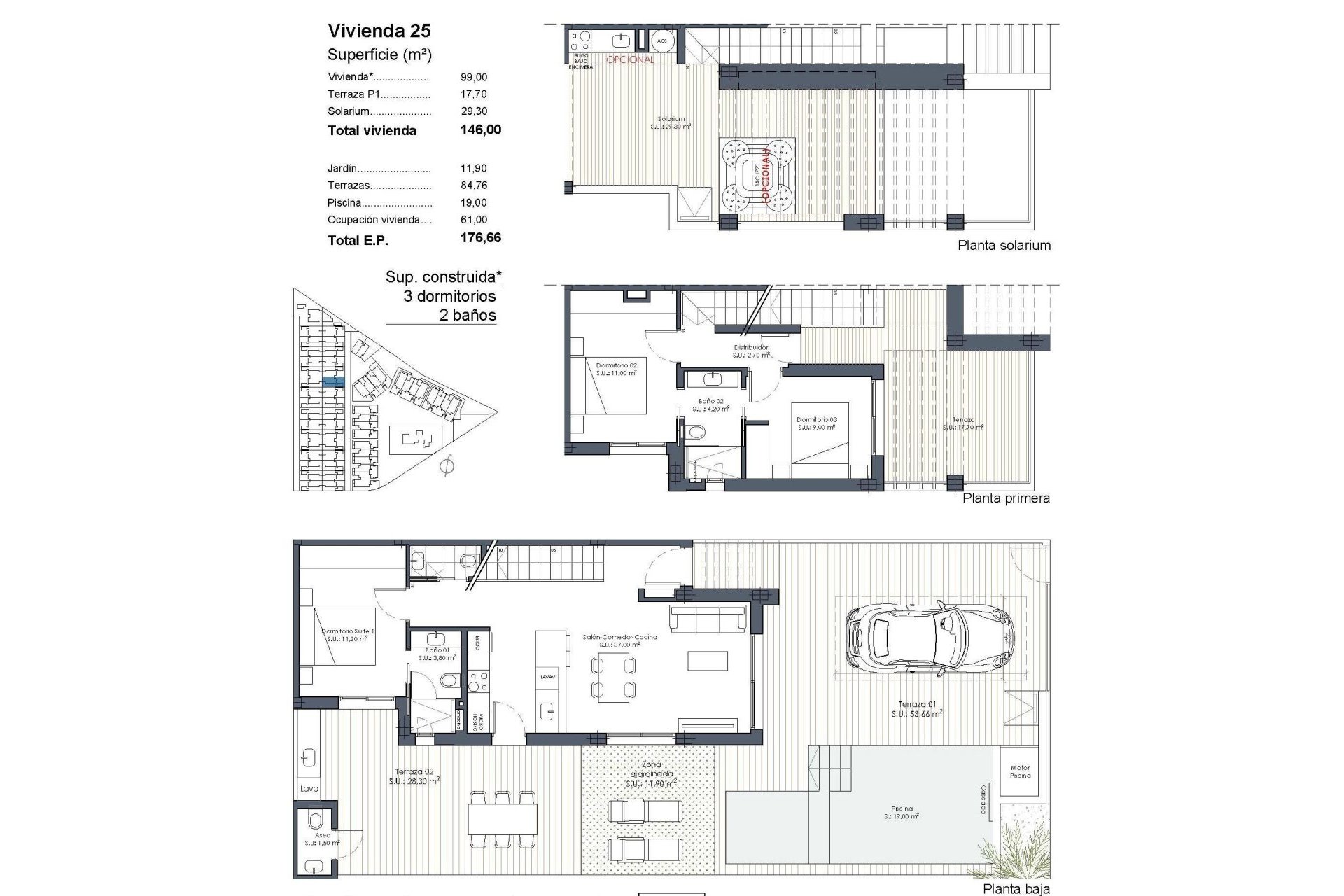 Nieuwbouw Woningen - Rijwoning - Los Alcazares - Serena Golf