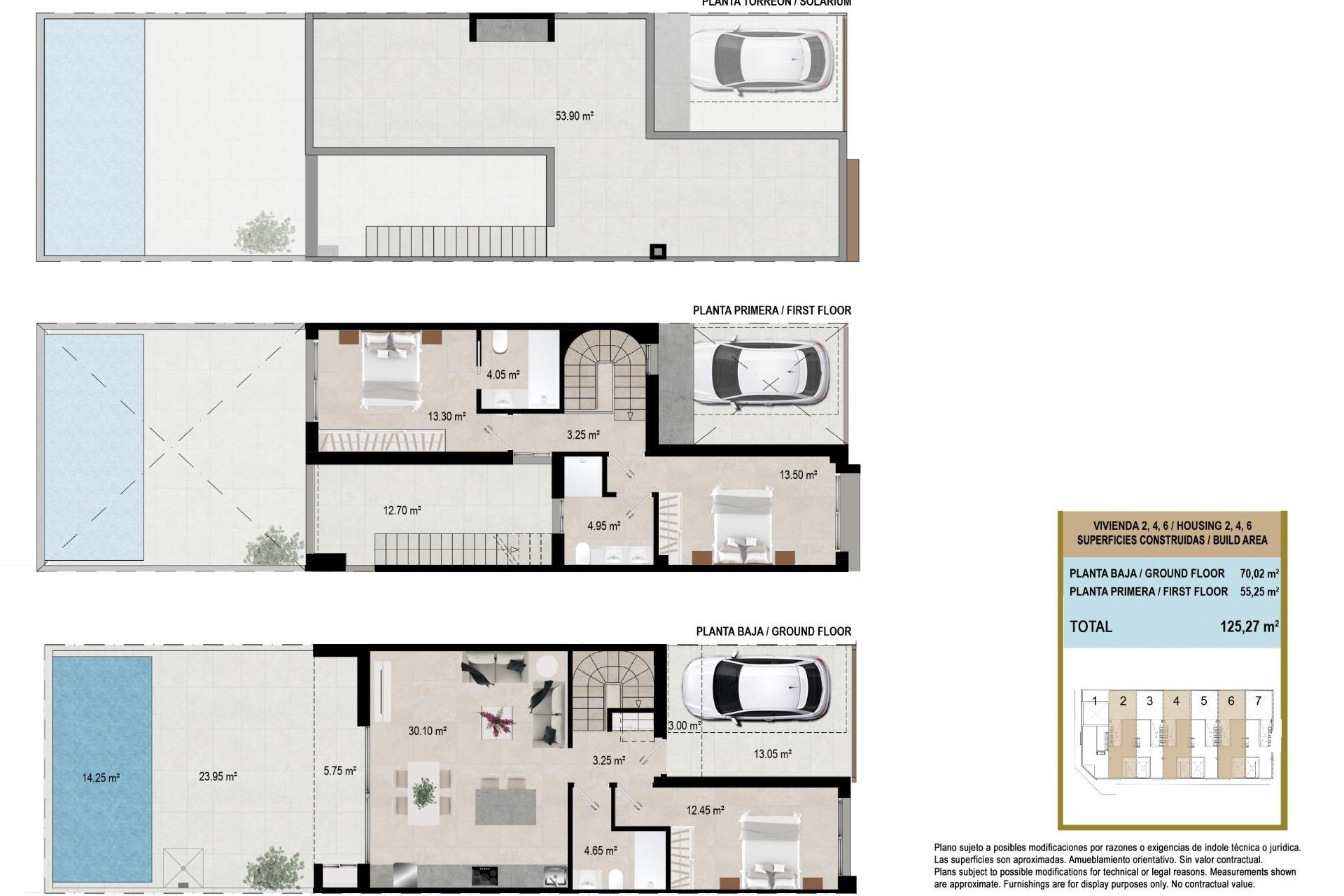 Nieuwbouw Woningen - Rijwoning - San Javier - pueblo