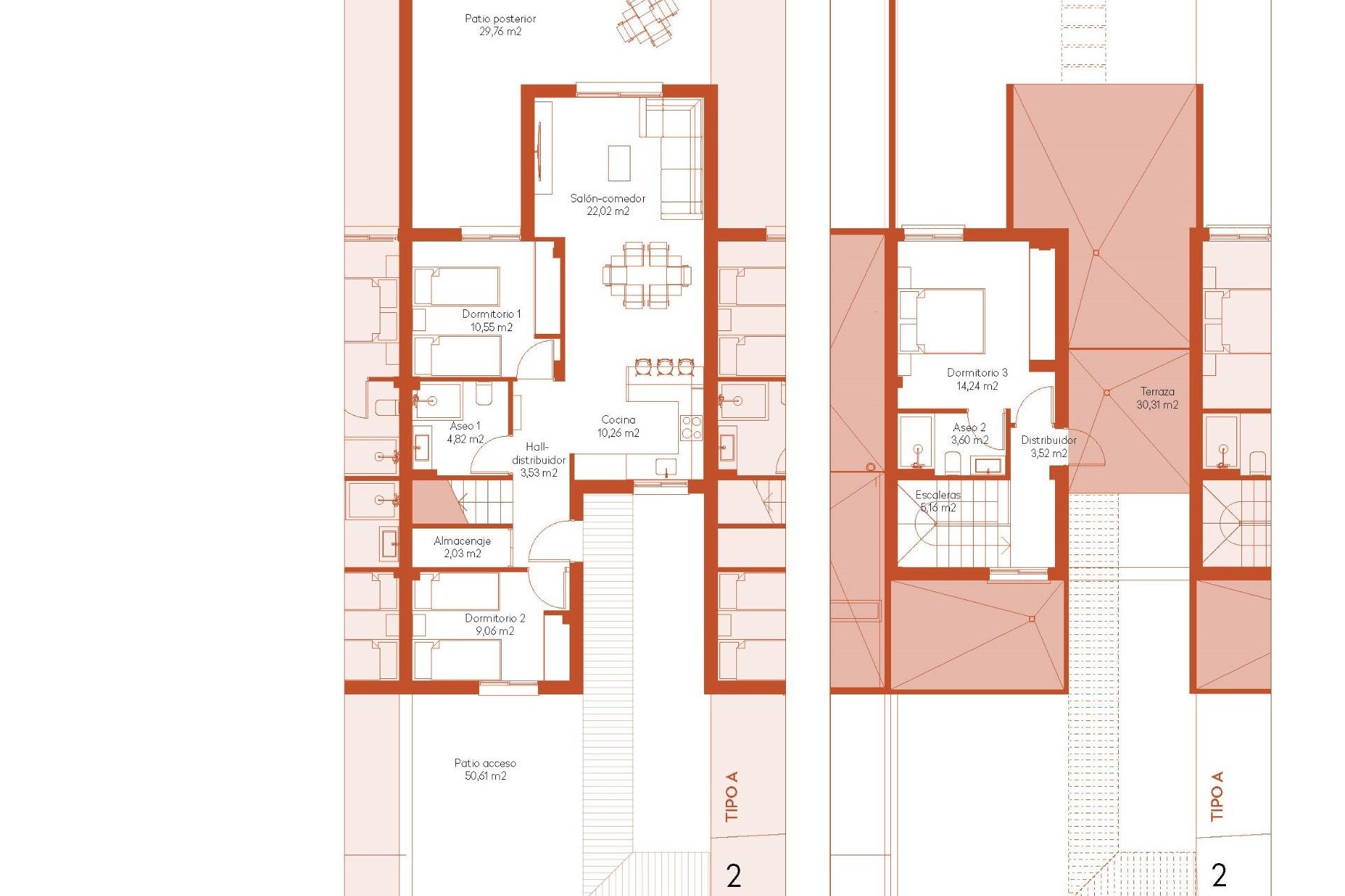 Nieuwbouw Woningen - Town House - Banos y Mendigo - Altaona Golf