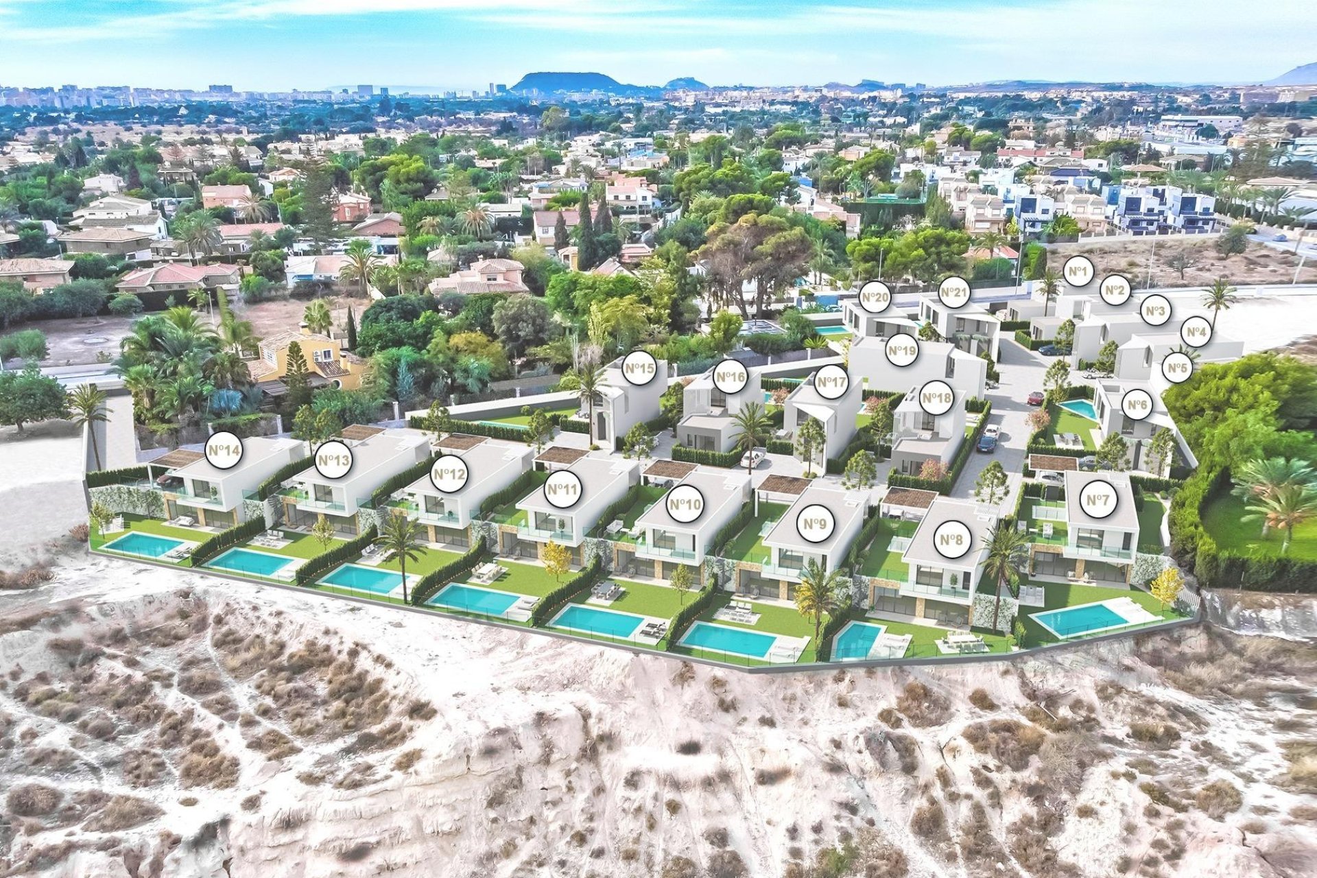 Nieuwbouw Woningen - Villa - San Juan de Alicante - La Font