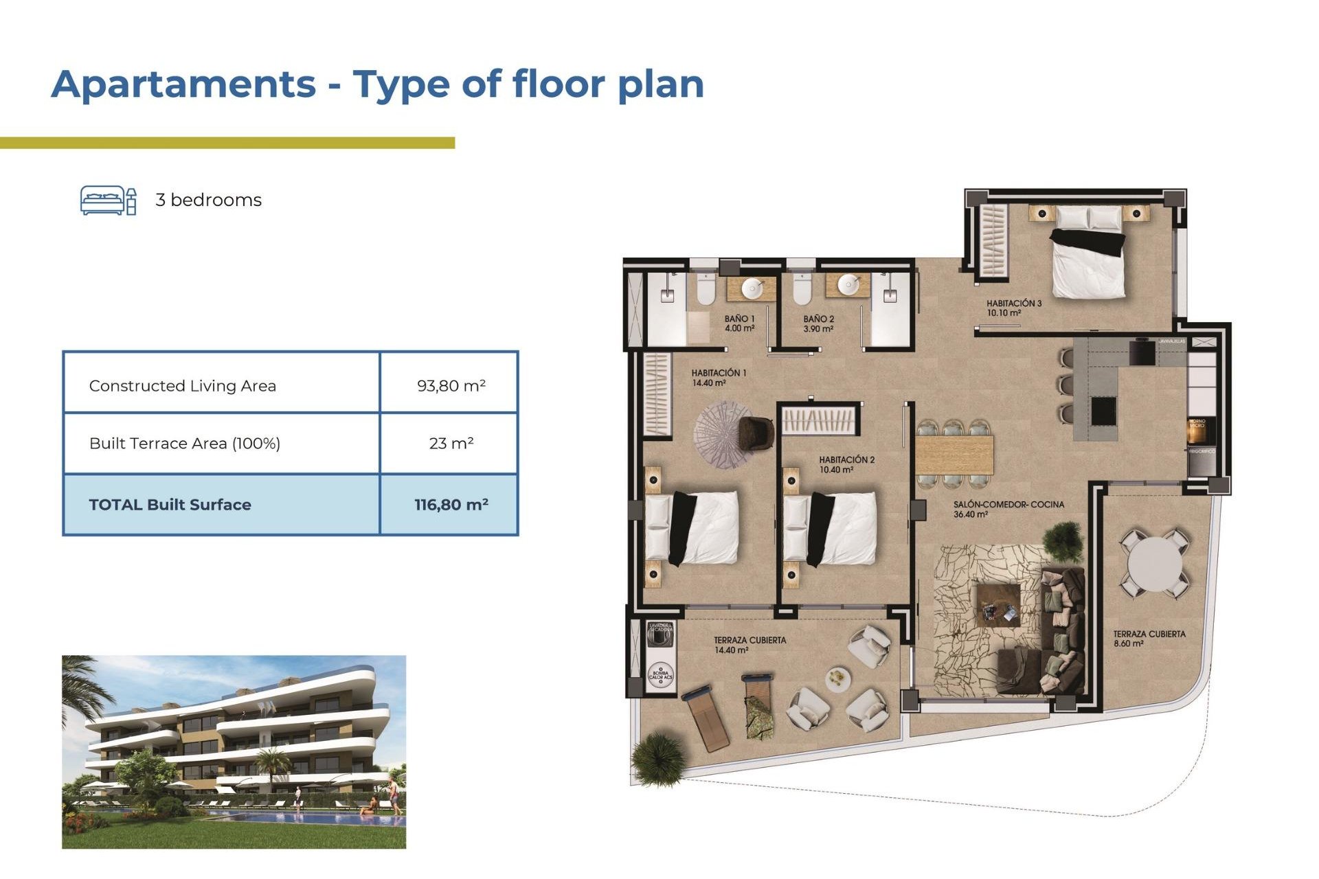 Nouvelle construction - Appartement - Orihuela Costa - La Ciñuelica