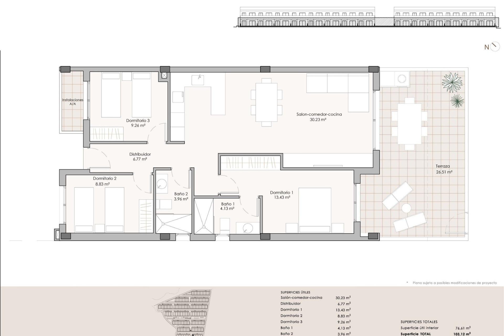 Nouvelle construction - Appartement - Pulpi - Aguilón Golf