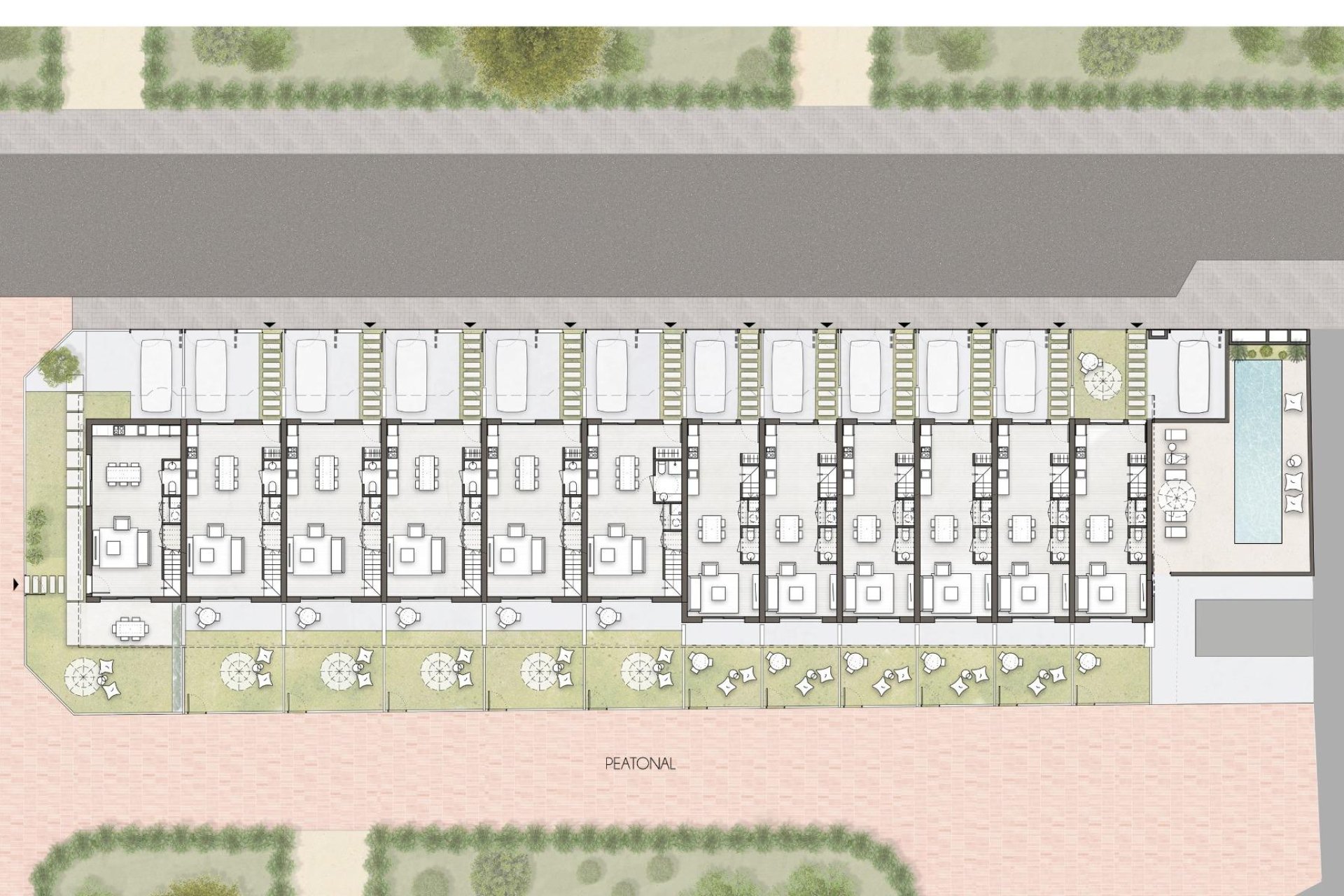 Nouvelle construction - Maison mitoyenne - Pilar de la Horadada - pueblo