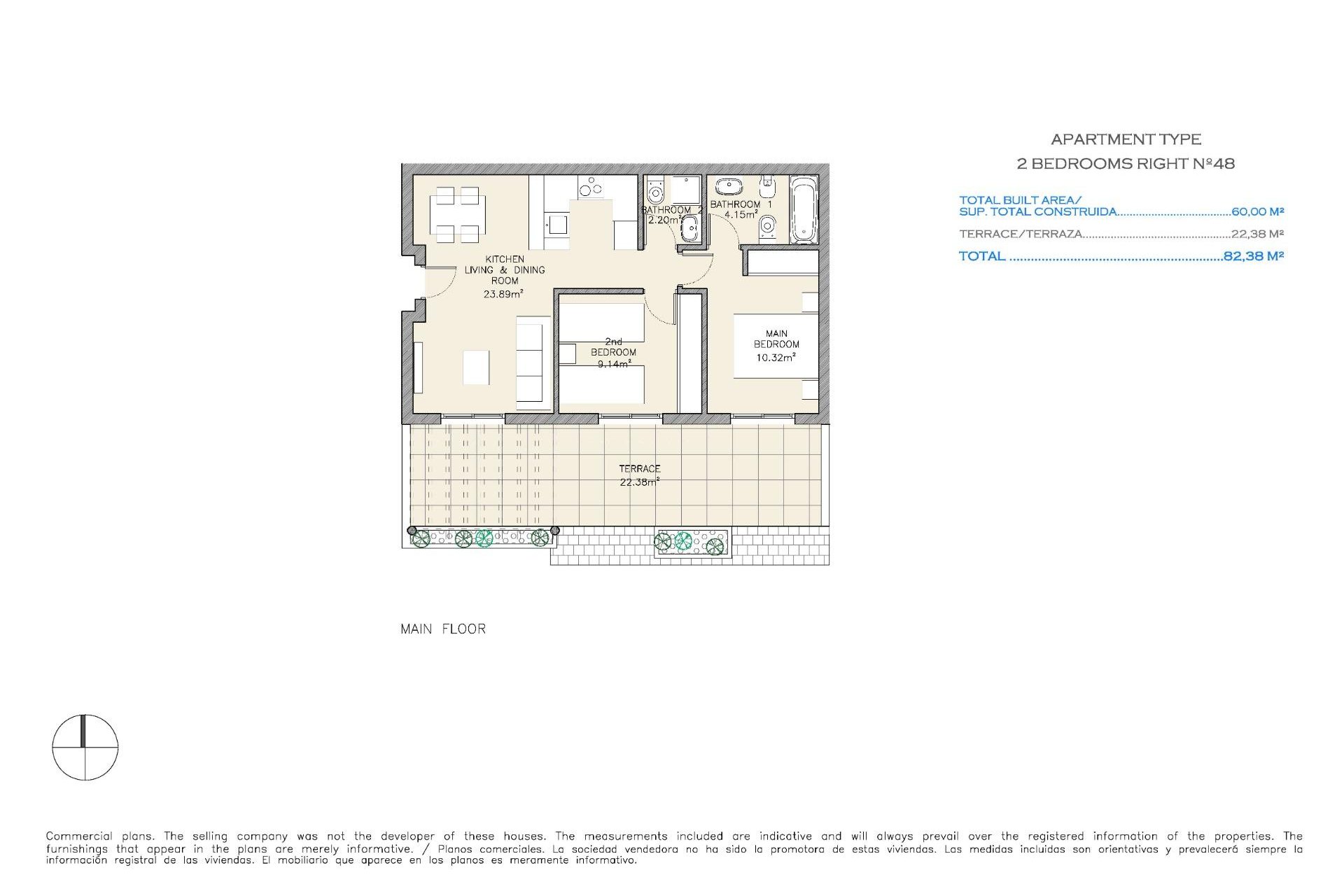 Obra nueva - Apartamento / piso - Aguilas - Collados