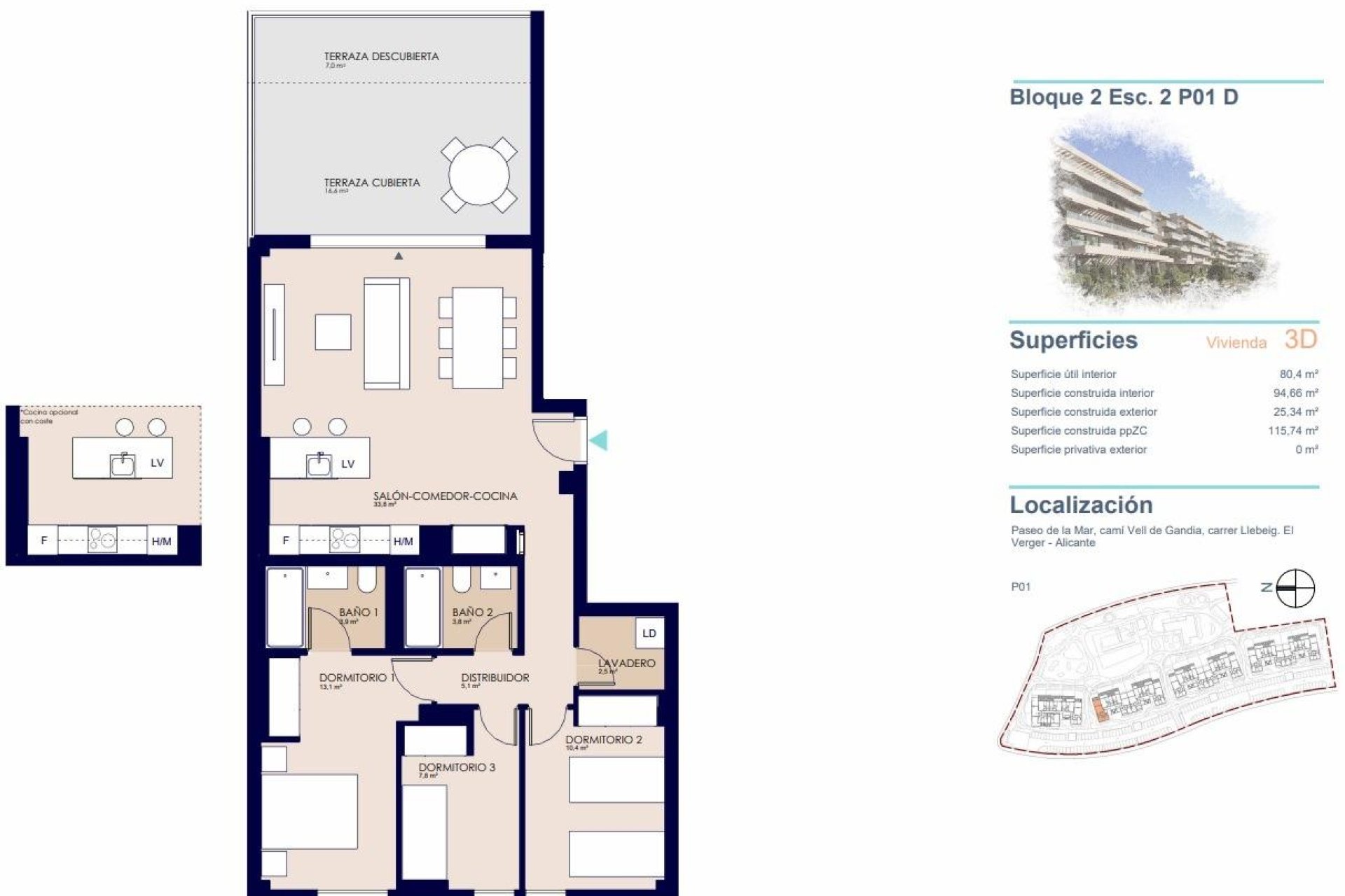 Obra nueva - Apartamento / Piso - Denia - Playa de La Almadraba