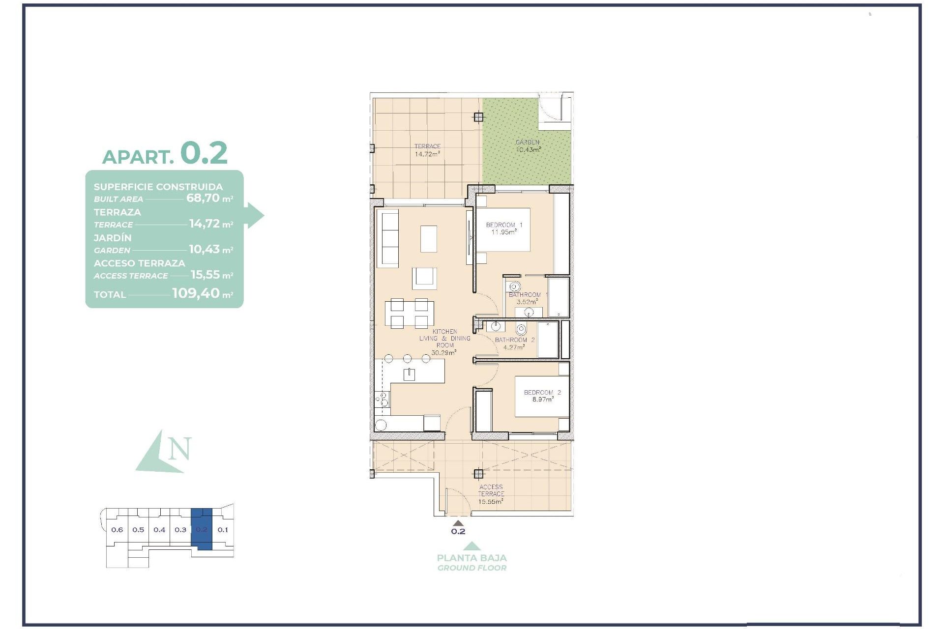 Obra nueva - Apartamento / piso - Los Alcazares - Serena Golf