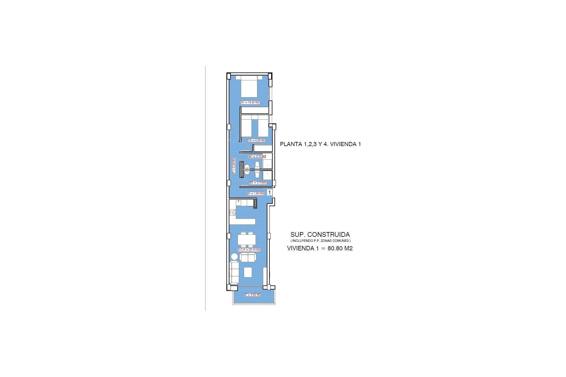 Obra nueva - Apartamento / Piso - Torrevieja - Playa El Acequión