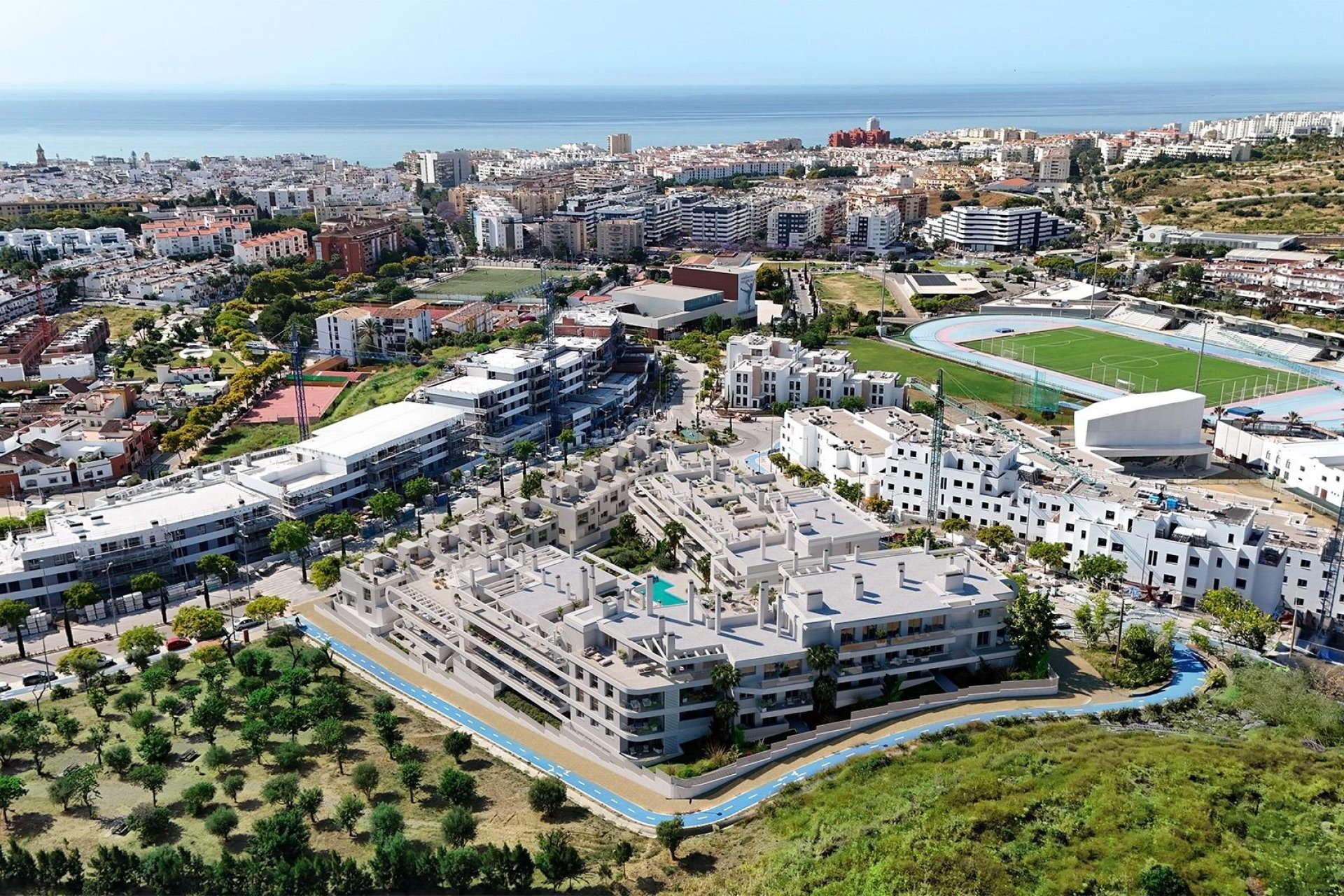 Obra nueva - Casa adosada - Estepona - Polideportivo
