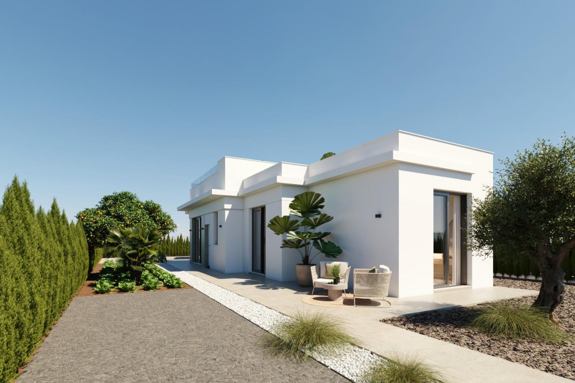 Obra nueva - Villa - Fuente Álamo - Hacienda del Alamo