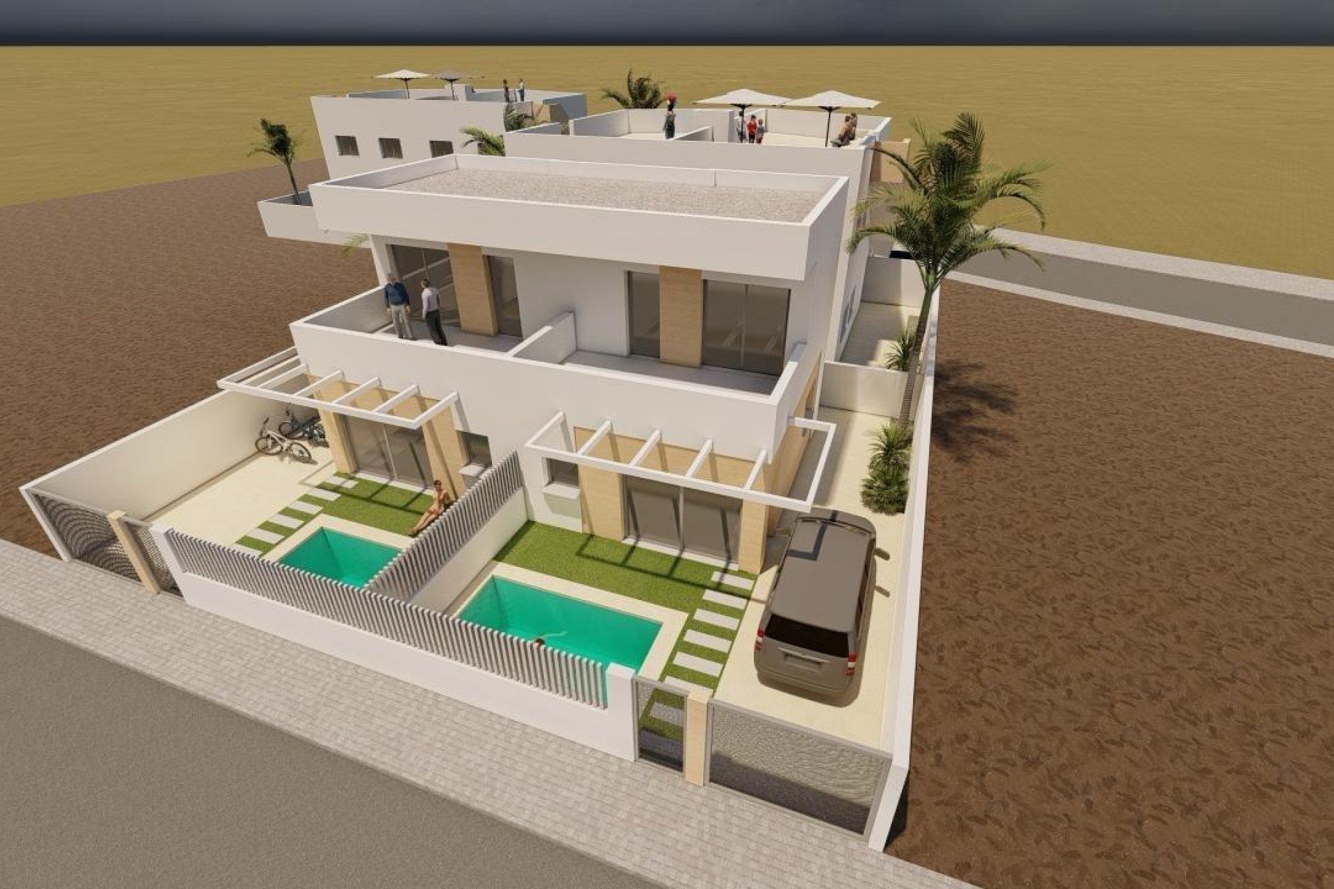 Obra nueva - Villa - Puerto de Mazarron - Mazarron