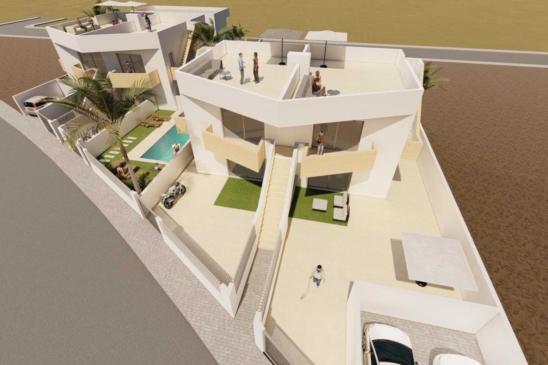 Obra nueva - Villa - Puerto de Mazarron - Mazarron