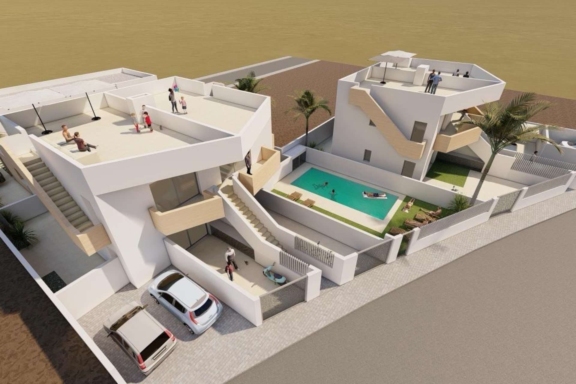 Obra nueva - Villa - Puerto de Mazarron - Mazarron