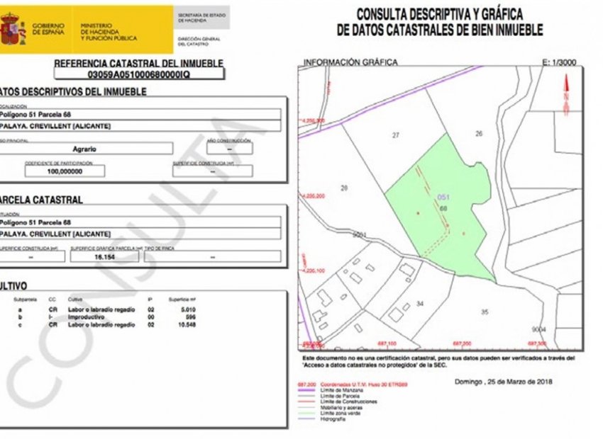 Revente - Plot - Crevillente