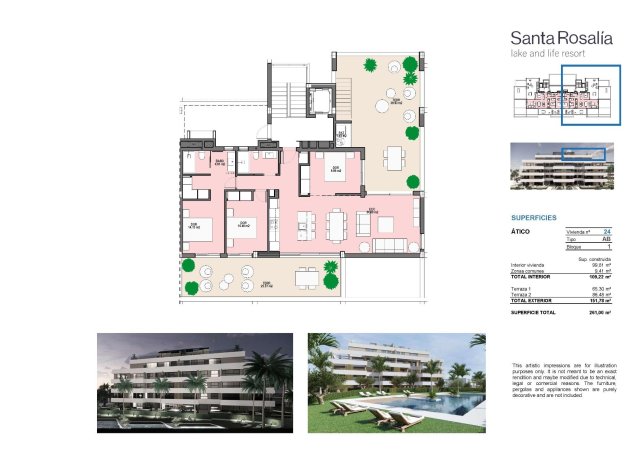 Nieuwbouw Woningen - Penthouse - Torre Pacheco - Santa Rosalia Lake And Life Resort