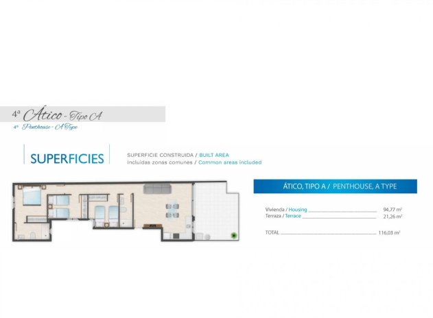 Nouvelle construction - Attique - Guardamar del Segura - Pueblo