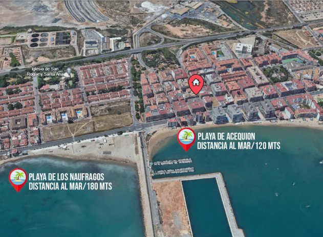 Wiederverkauf - Wohnung - Torrevieja - Playa del Acequión