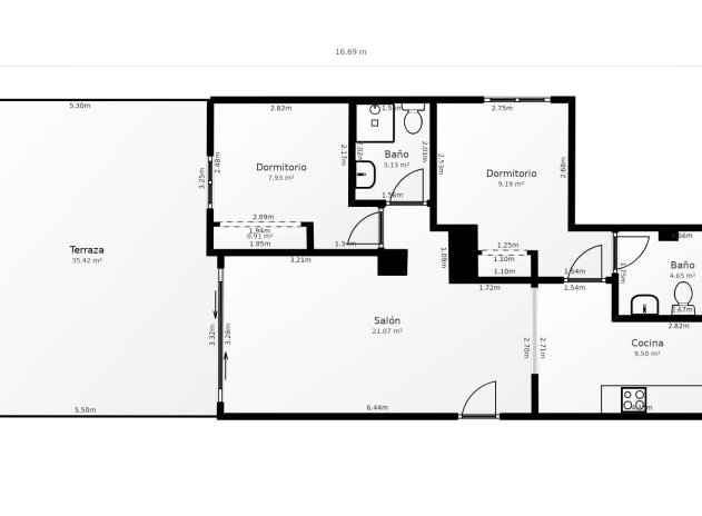 Langfristige Vermietung - Wohnung - Orihuela Costa - Villamartín