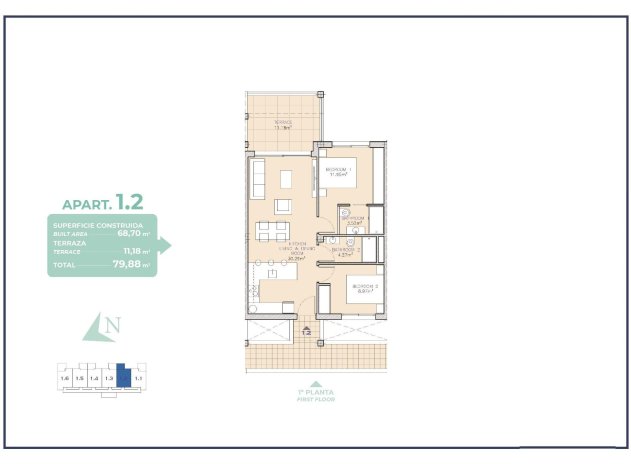 New Build - Apartment / flat - Los Alcazares - Serena Golf