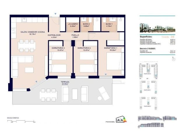 Nieuwbouw Woningen - Appartement / flat - Almerimar - 1ª Linea De Playa