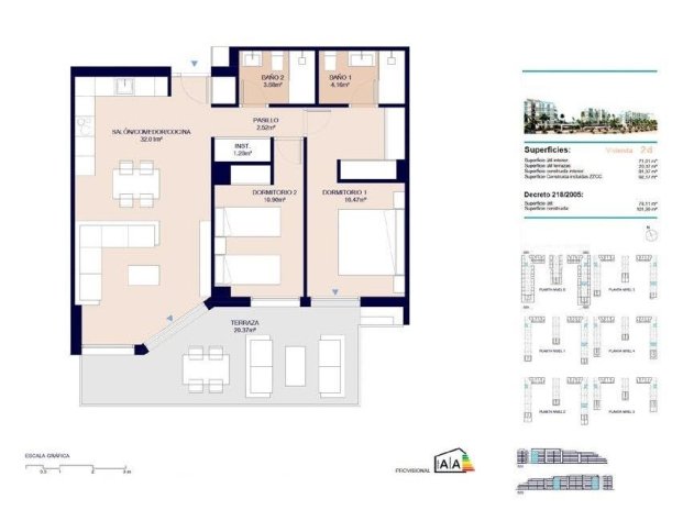 New Build - Apartment / flat - Almerimar - 1ª Linea De Playa