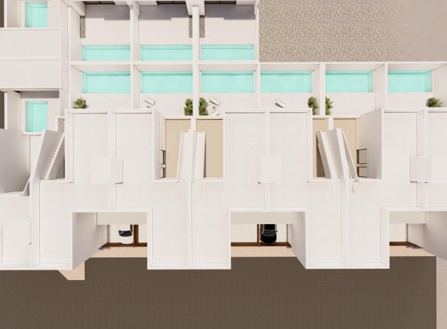 Nieuwbouw Woningen - Rijwoning - San Javier - pueblo