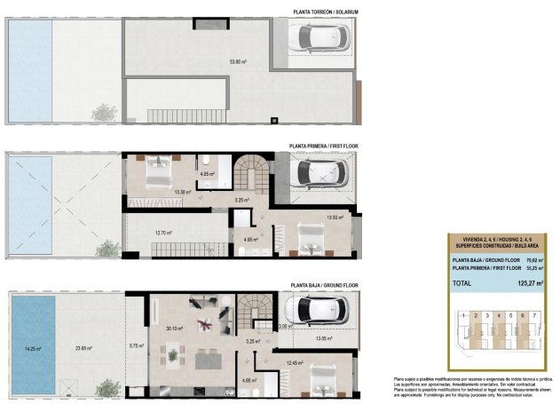 Nieuwbouw Woningen - Rijwoning - San Javier - pueblo