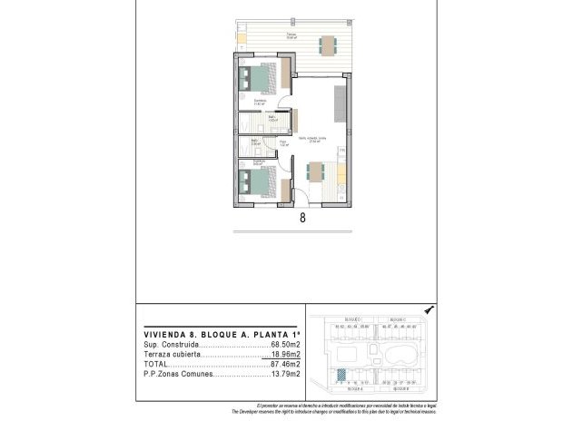 Nouvelle construction - Appartement - Torre Pacheco - San Cayetano
