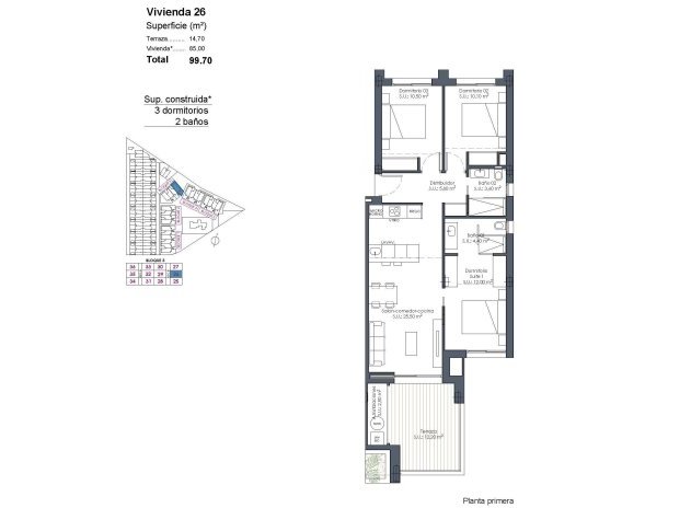 Neue Gebäude - Wohnung - Los Alcazares - Serena Golf