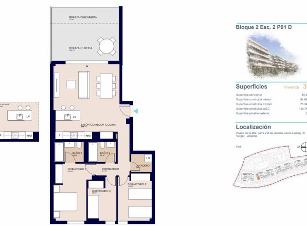 Nieuwbouw Woningen - Appartement - Denia - Playa de La Almadraba