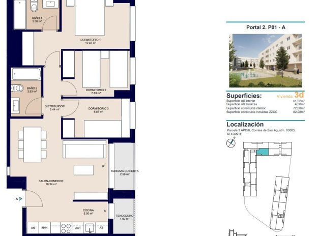 Nieuwbouw Woningen - Appartement - Alicante - San Agustín